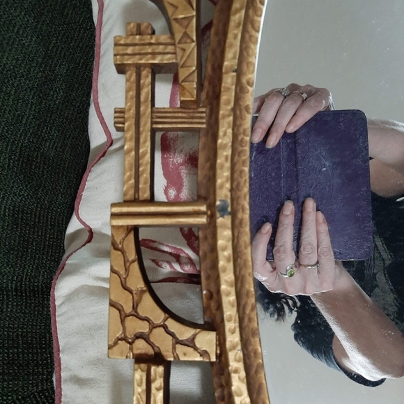 Rare 70s brutalist mcm mirror - Picture 3 of 8